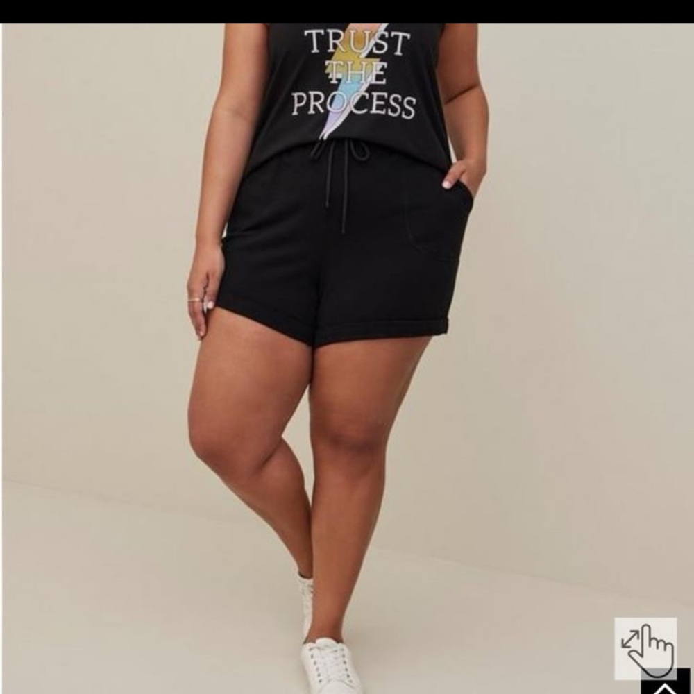 Torrid Soft Fleece Patch Pocket Active Shorts Size 00